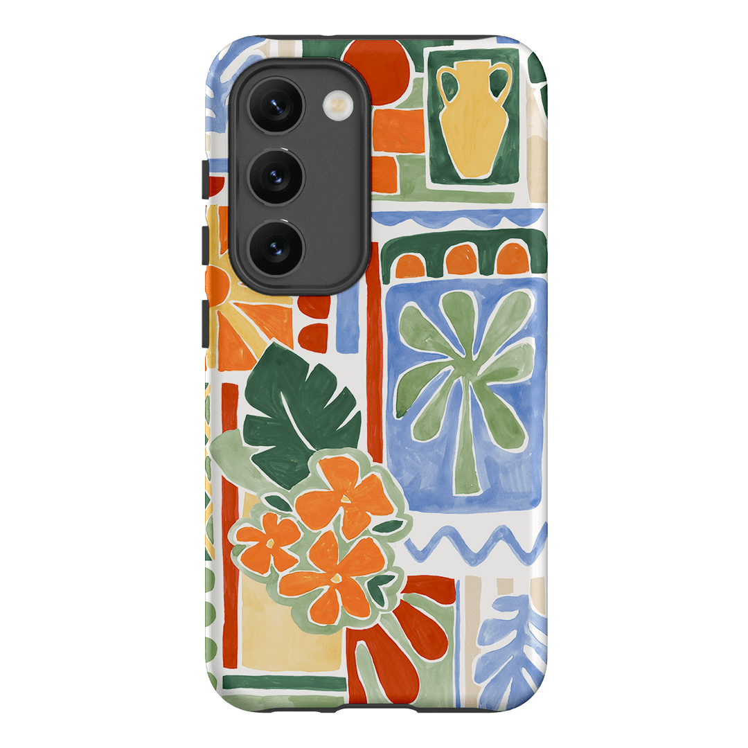 Tropicana Tile Printed Phone Cases Samsung Galaxy S23 / Armoured by Charlie Taylor - The Dairy
