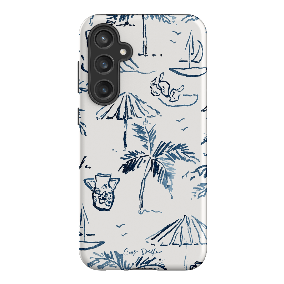 Balmy Blue Printed Phone Cases Samsung Galaxy S23 FE / Armoured by Cass Deller - The Dairy