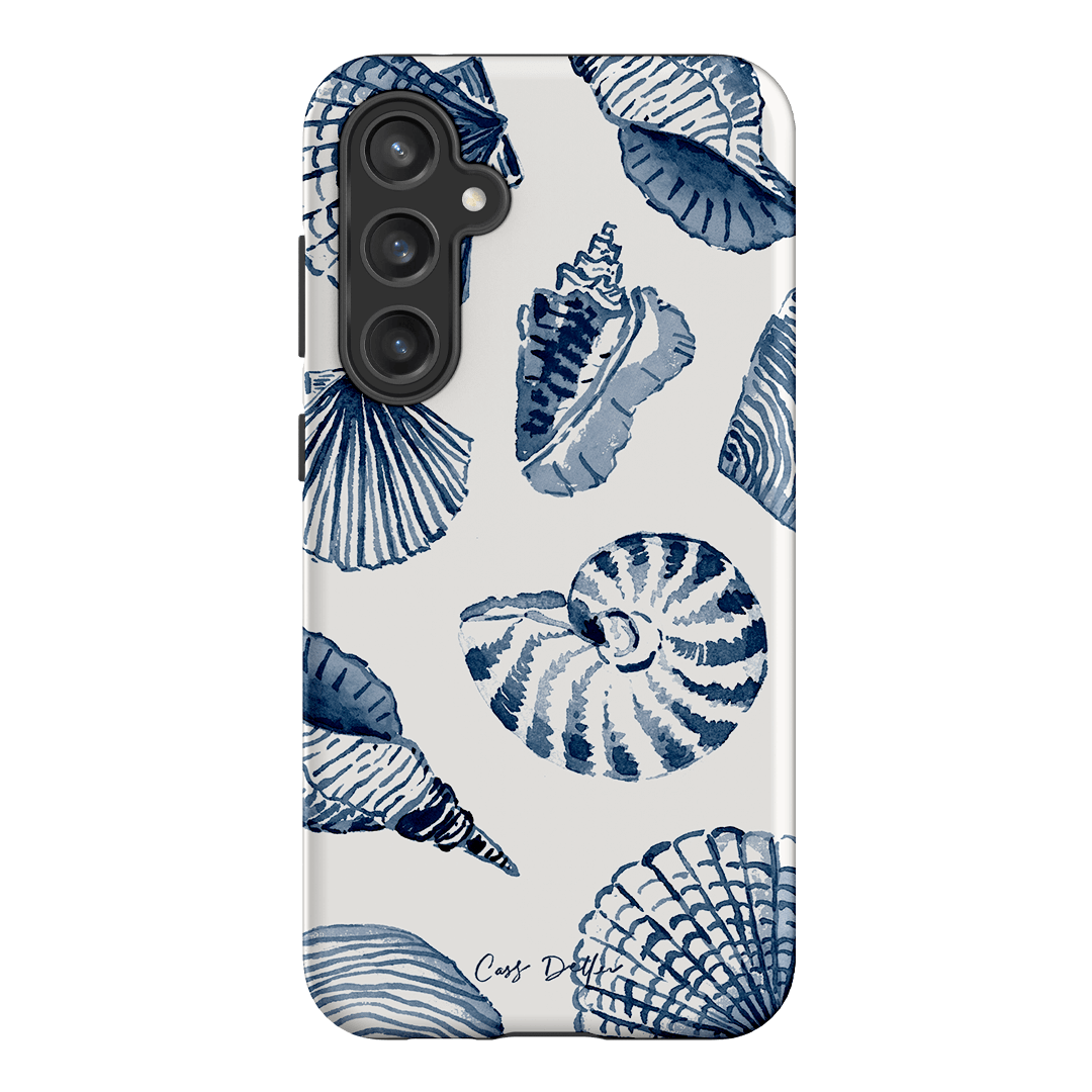 Blue Shells Printed Phone Cases Samsung Galaxy S23 FE / Armoured by Cass Deller - The Dairy