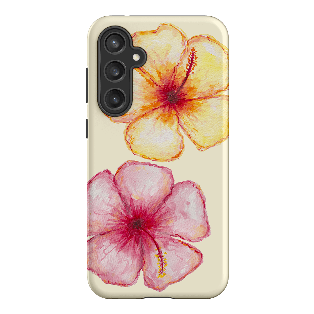 Hibiscus Flower Yellow Printed Phone Cases Samsung Galaxy S23 FE / Armoured by BG. Studio - The Dairy