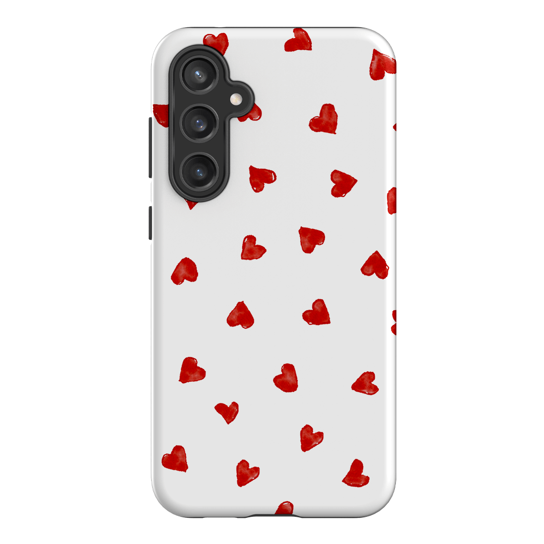 Love Hearts Printed Phone Cases Samsung Galaxy S23 FE / Armoured by Oak Meadow - The Dairy