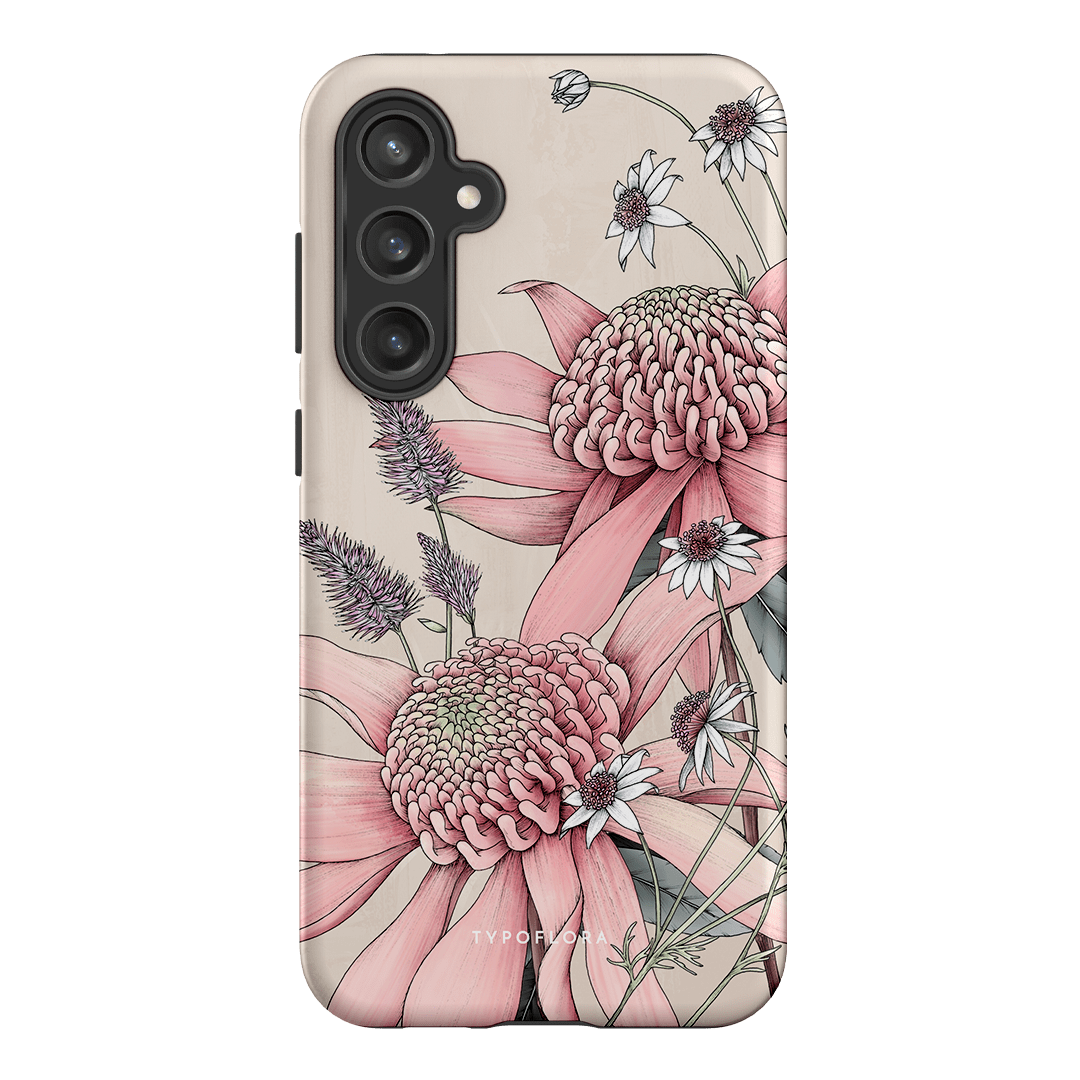 Pink Waratah Printed Phone Cases Samsung Galaxy S23 FE / Armoured by Typoflora - The Dairy