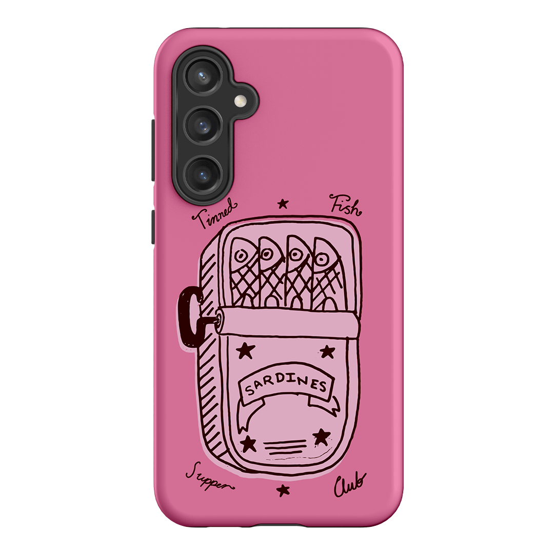 Sardine Social Pink Printed Phone Cases Samsung Galaxy S23 FE / Armoured by The Dairy - The Dairy