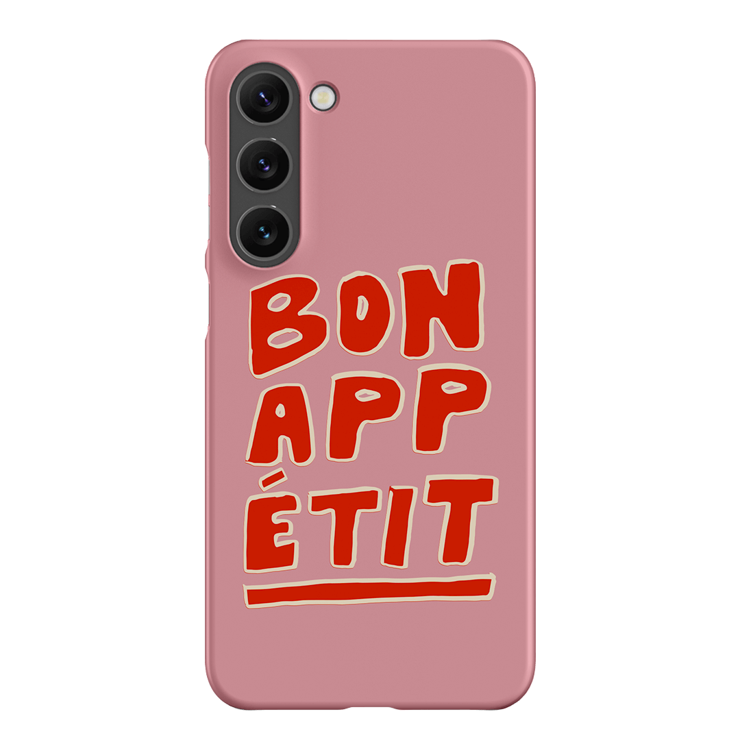 Bon Appetit Pink Printed Phone Cases Samsung Galaxy S23 Plus / Snap by The Dairy - The Dairy