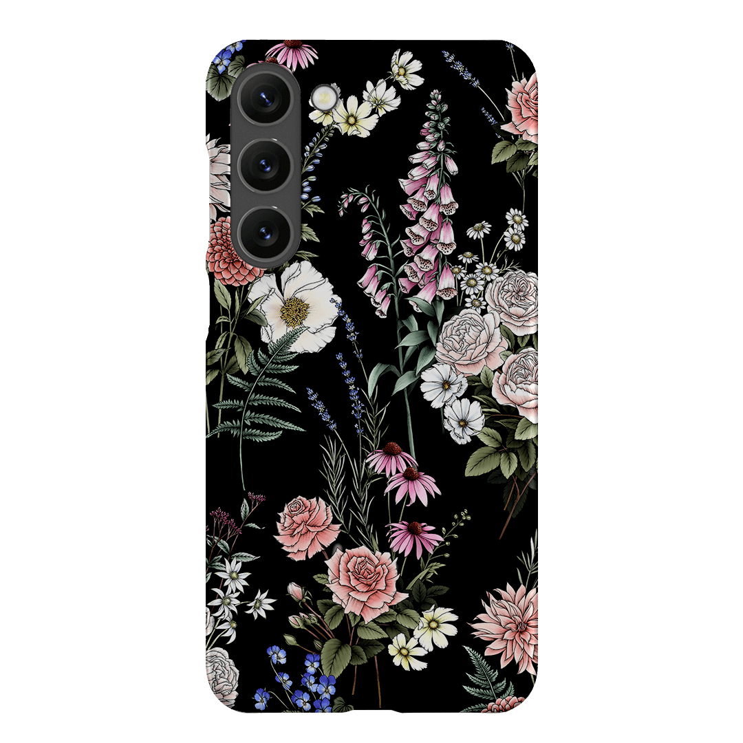 Garden Party Noir Printed Phone Cases Samsung Galaxy S23 Plus / Snap by Typoflora - The Dairy