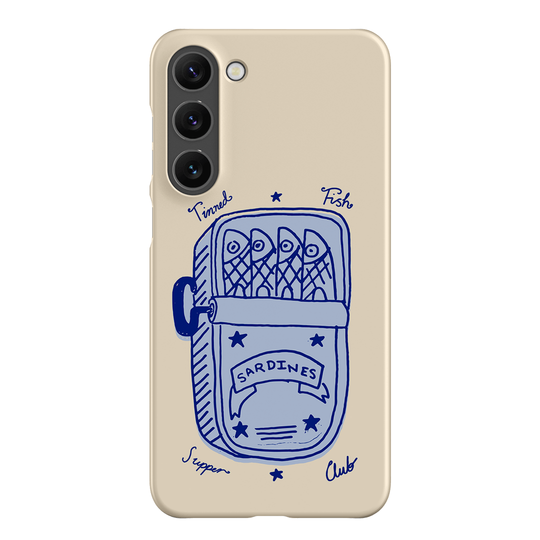 Sardine Social Blue Printed Phone Cases Samsung Galaxy S23 Plus / Snap by The Dairy - The Dairy