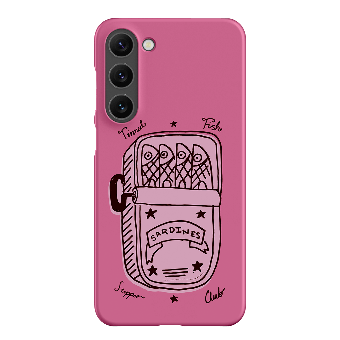 Sardine Social Pink Printed Phone Cases Samsung Galaxy S23 Plus / Snap by The Dairy - The Dairy