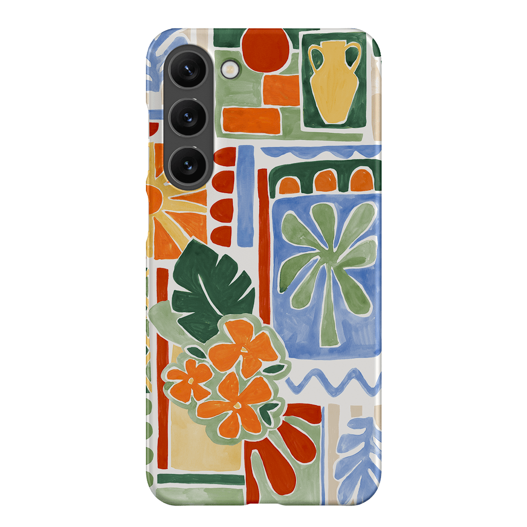 Tropicana Tile Printed Phone Cases Samsung Galaxy S23 Plus / Snap by Charlie Taylor - The Dairy