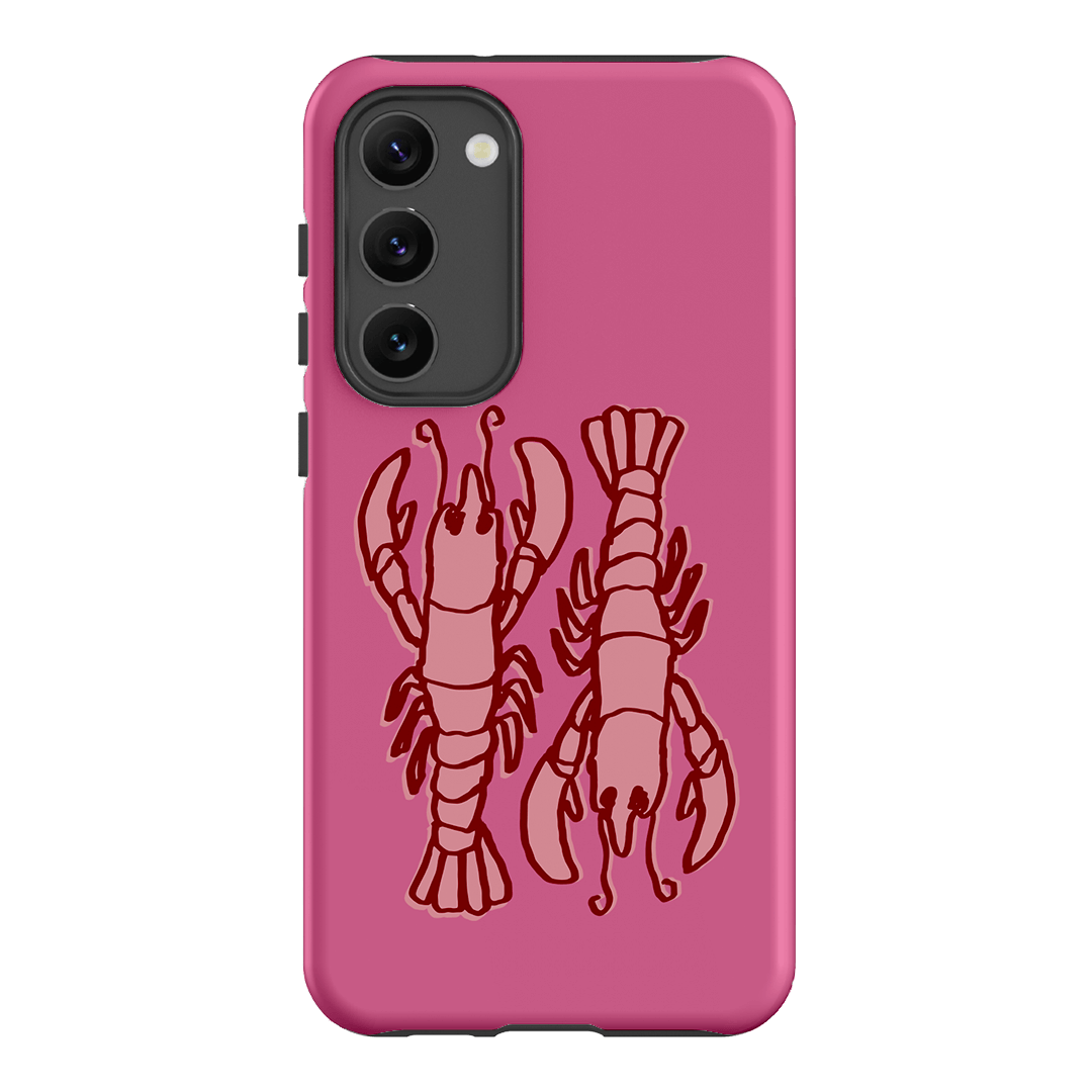 Lobster Love Pink Printed Phone Cases Samsung Galaxy S23 Plus / Armoured by The Dairy - The Dairy