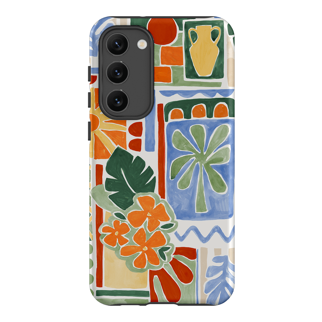 Tropicana Tile Printed Phone Cases Samsung Galaxy S23 Plus / Armoured by Charlie Taylor - The Dairy
