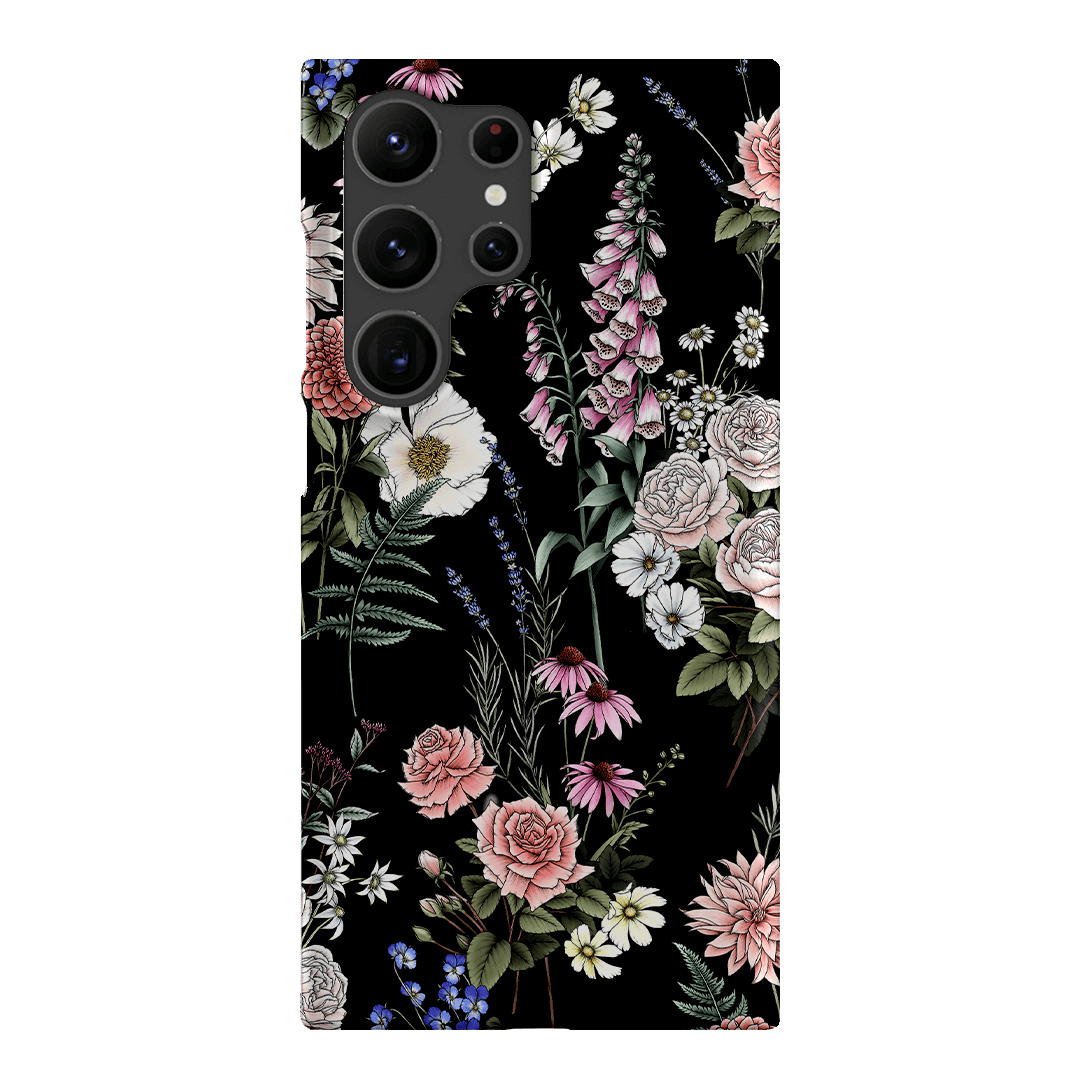 Garden Party Noir Printed Phone Cases Samsung Galaxy S23 Ultra / Snap by Typoflora - The Dairy