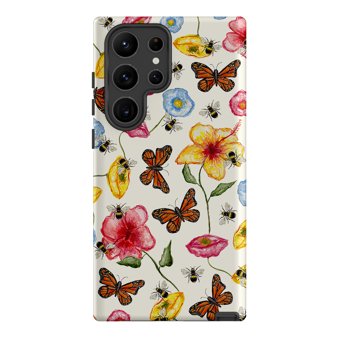 Butterflies & Bees Printed Phone Cases Samsung Galaxy S23 Ultra / Armoured by BG. Studio - The Dairy