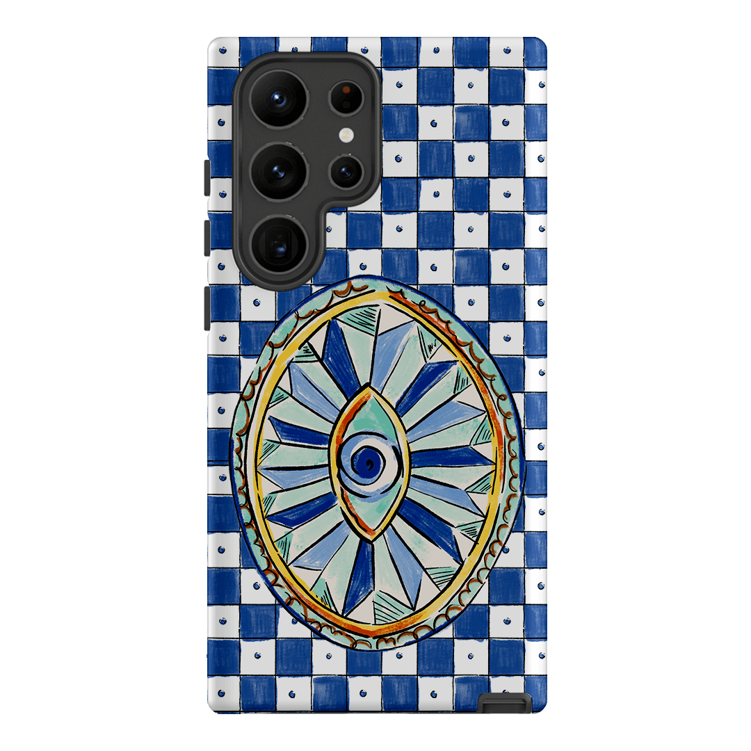 Evil Eye Printed Phone Cases Samsung Galaxy S23 Ultra / Armoured by Fenton & Fenton - The Dairy