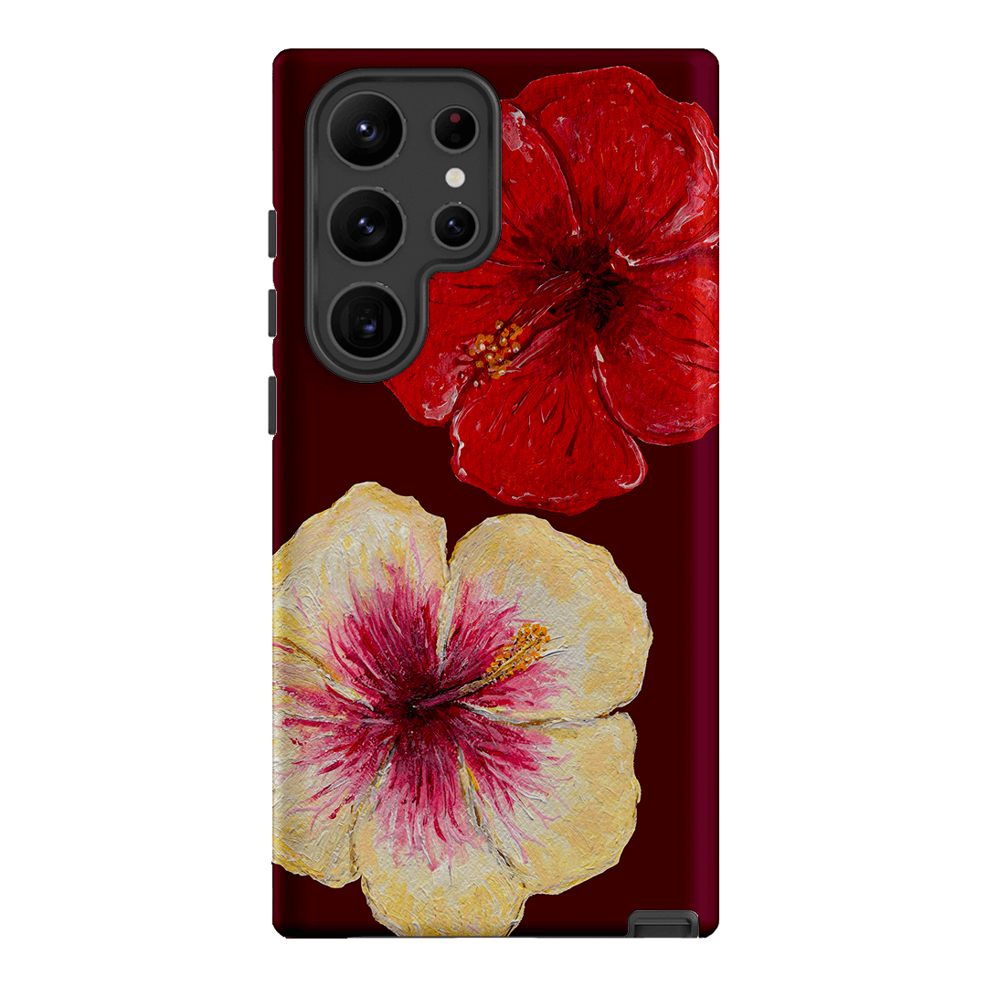 Hibiscus Flower Printed Phone Cases Samsung Galaxy S23 Ultra / Armoured by BG. Studio - The Dairy