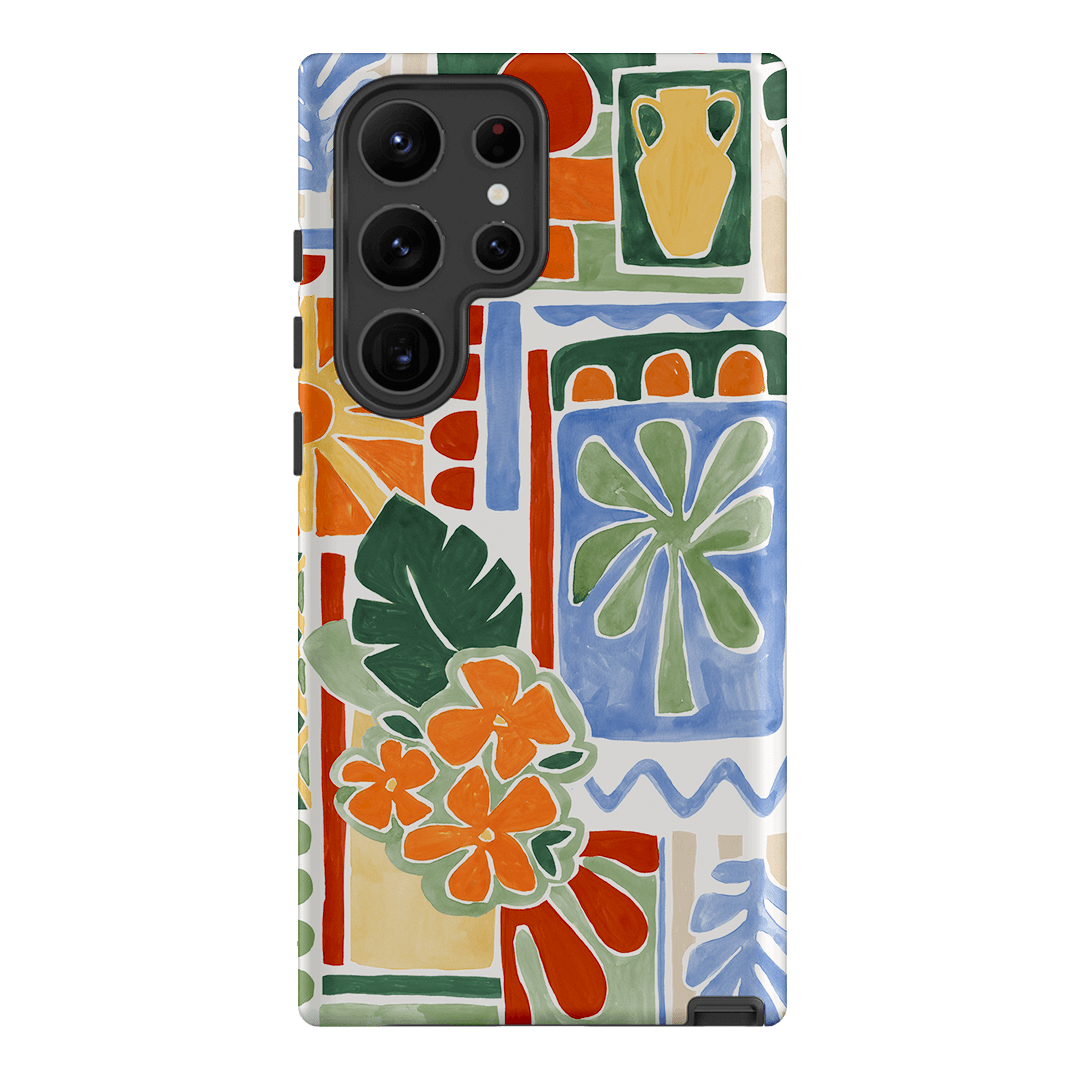 Tropicana Tile Printed Phone Cases Samsung Galaxy S23 Ultra / Armoured by Charlie Taylor - The Dairy