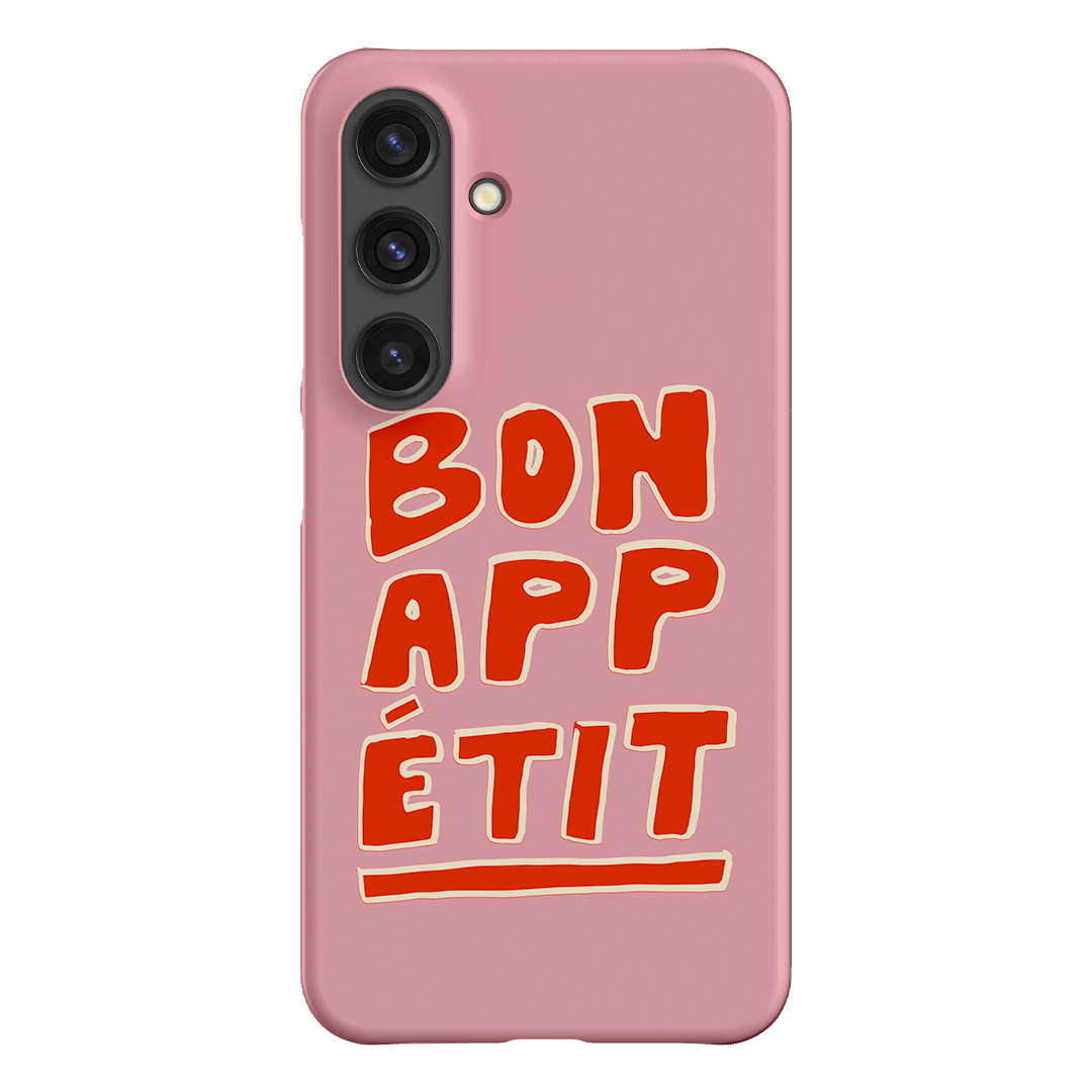 Bon Appetit Pink Printed Phone Cases Samsung Galaxy S24 / Snap by The Dairy - The Dairy