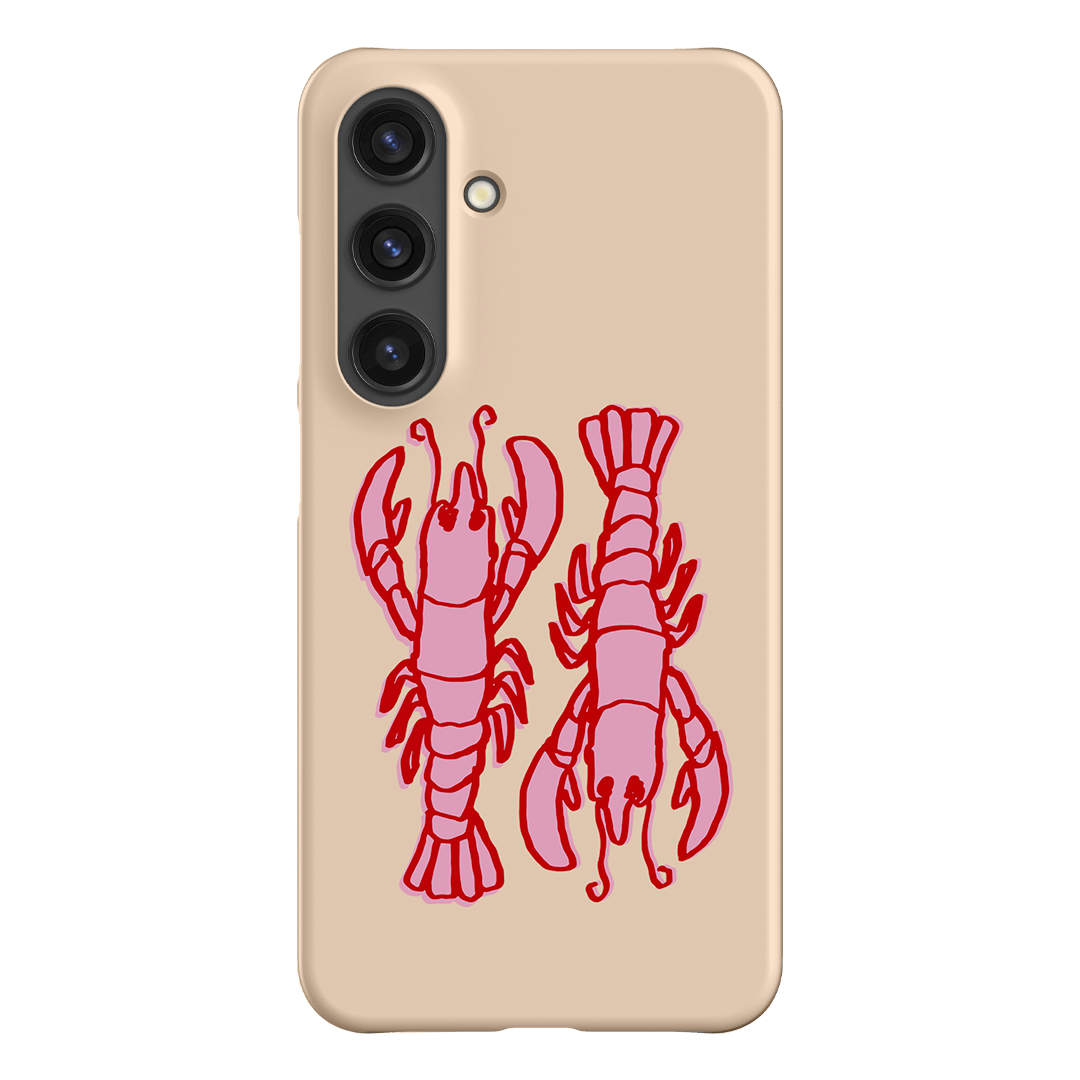 Lobster Love Peach Printed Phone Cases Samsung Galaxy S24 / Snap by The Dairy - The Dairy