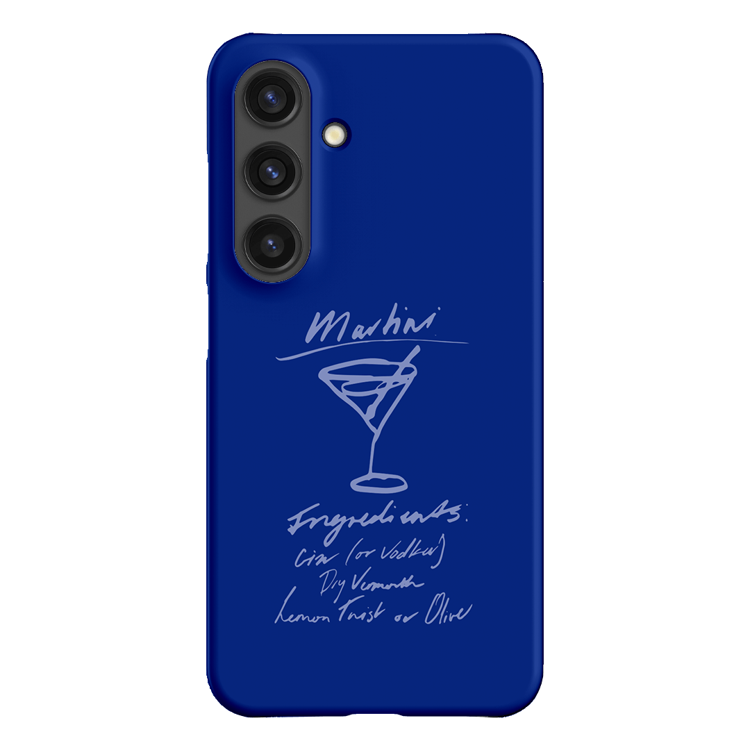 Martini Mood Blue Printed Phone Cases Samsung Galaxy S24 / Snap by The Dairy - The Dairy