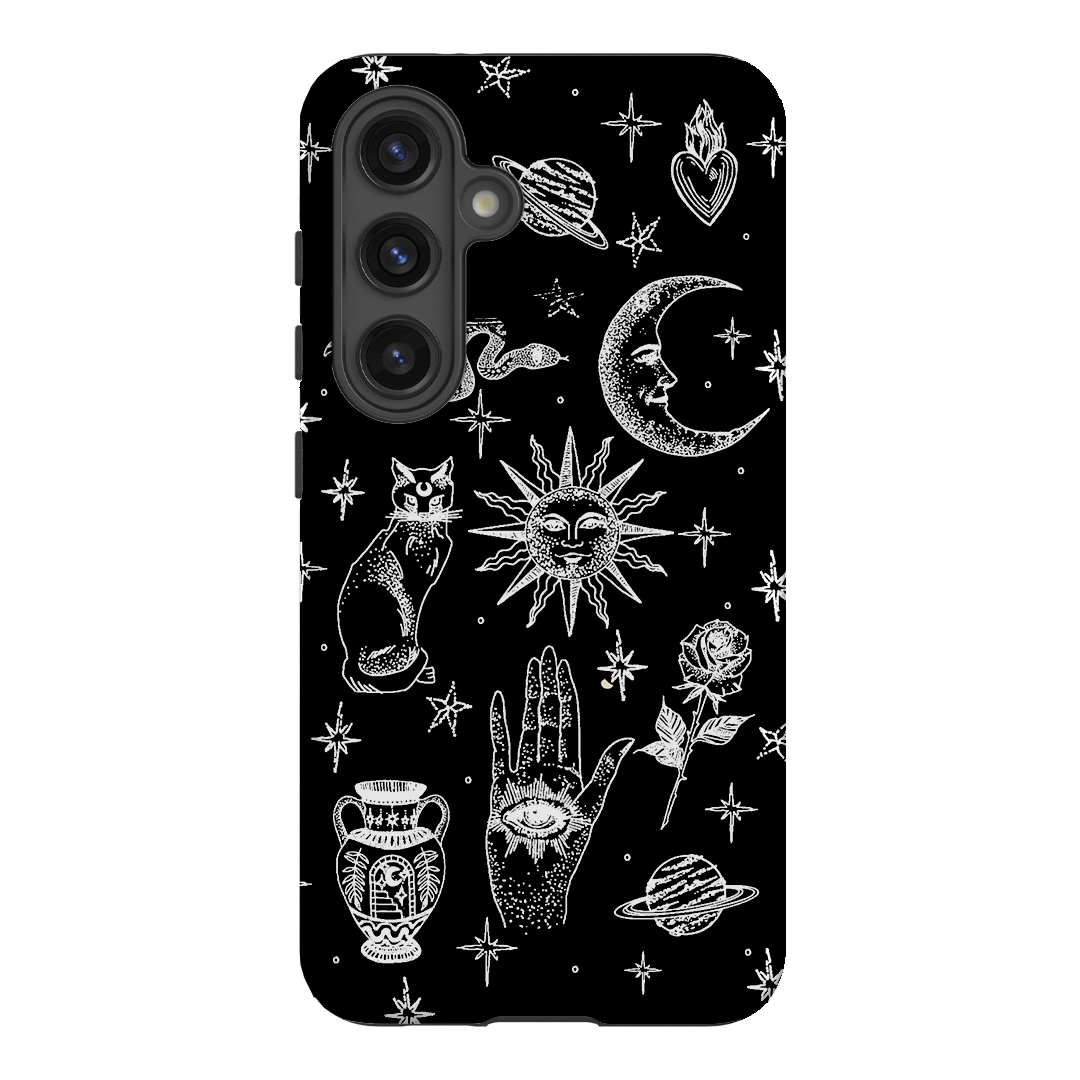 Astro Flash Monochrome Printed Phone Cases Samsung Galaxy S24 / Armoured by Veronica Tucker - The Dairy
