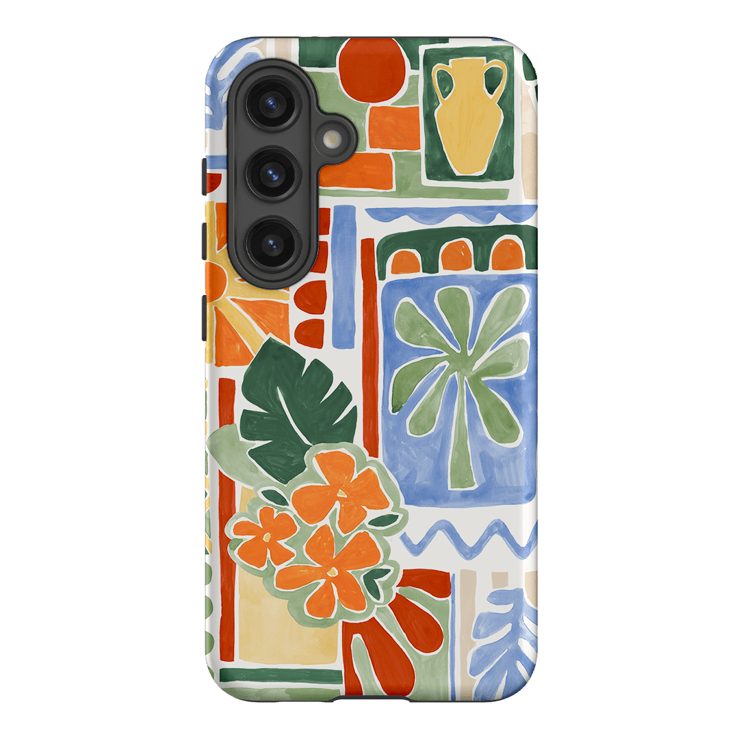 Tropicana Tile Printed Phone Cases Samsung Galaxy S24 / Armoured by Charlie Taylor - The Dairy