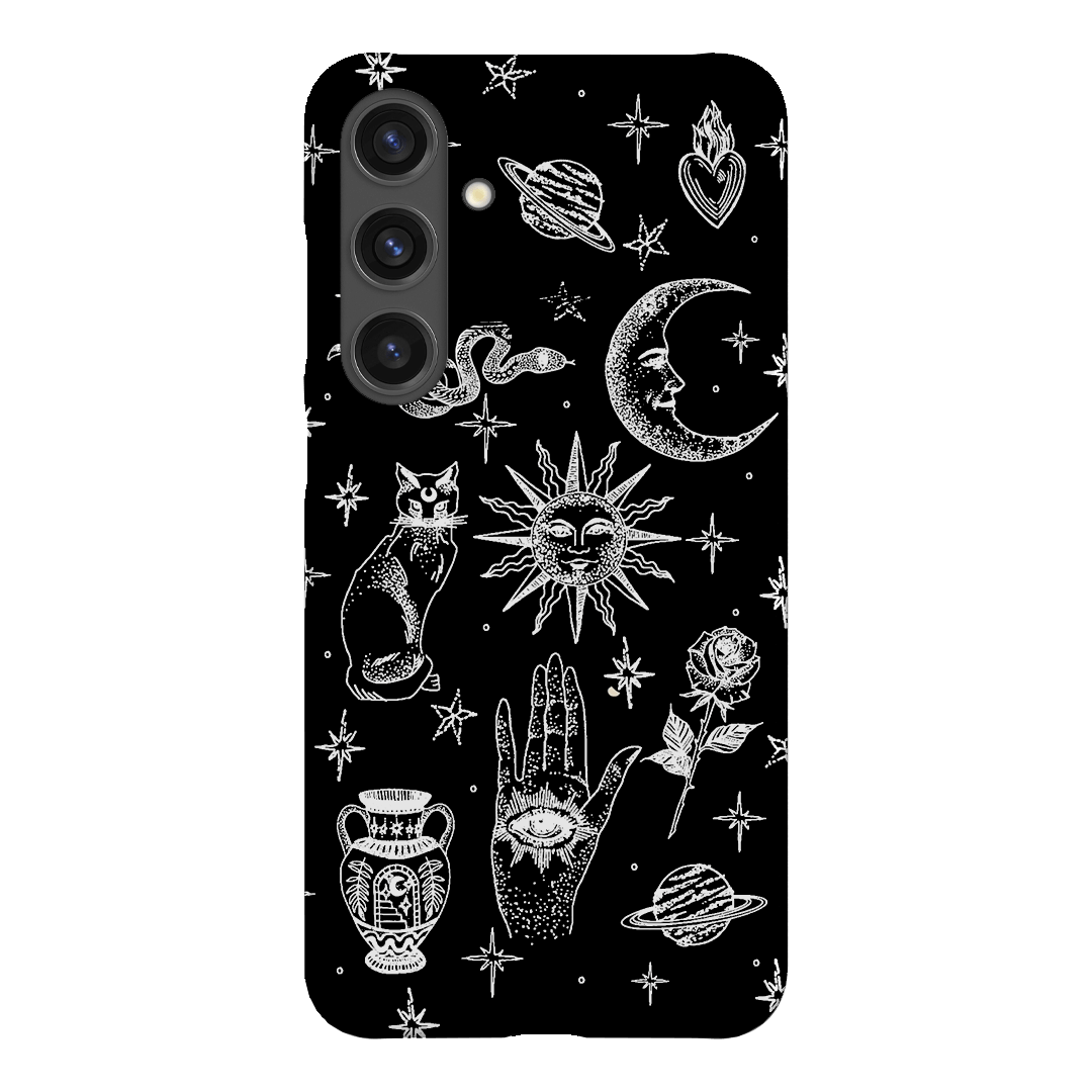 Astro Flash Monochrome Printed Phone Cases Samsung Galaxy S24 Plus / Snap by Veronica Tucker - The Dairy