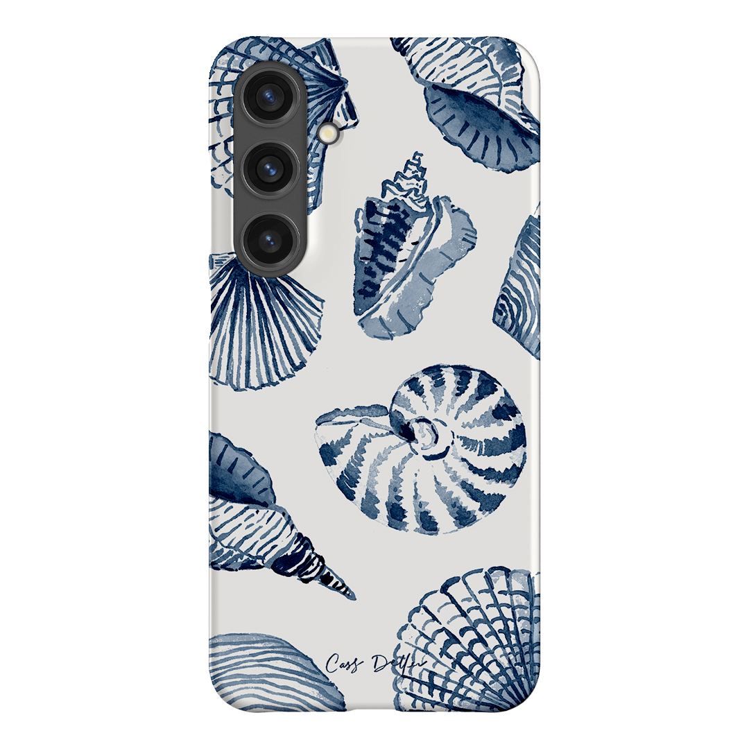 Blue Shells Printed Phone Cases Samsung Galaxy S24 Plus / Snap by Cass Deller - The Dairy
