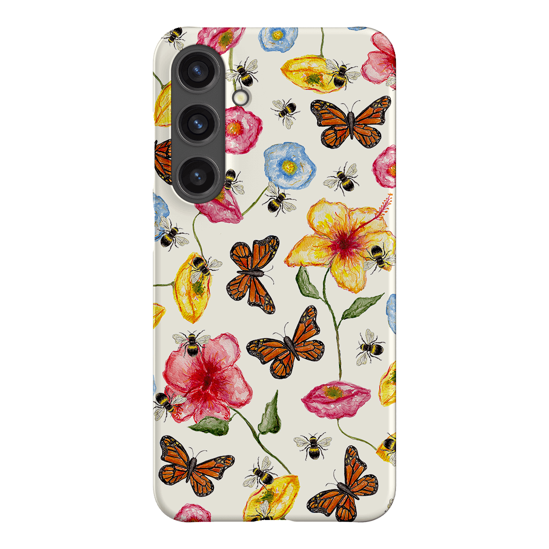 Butterflies & Bees Printed Phone Cases Samsung Galaxy S24 Plus / Snap by BG. Studio - The Dairy