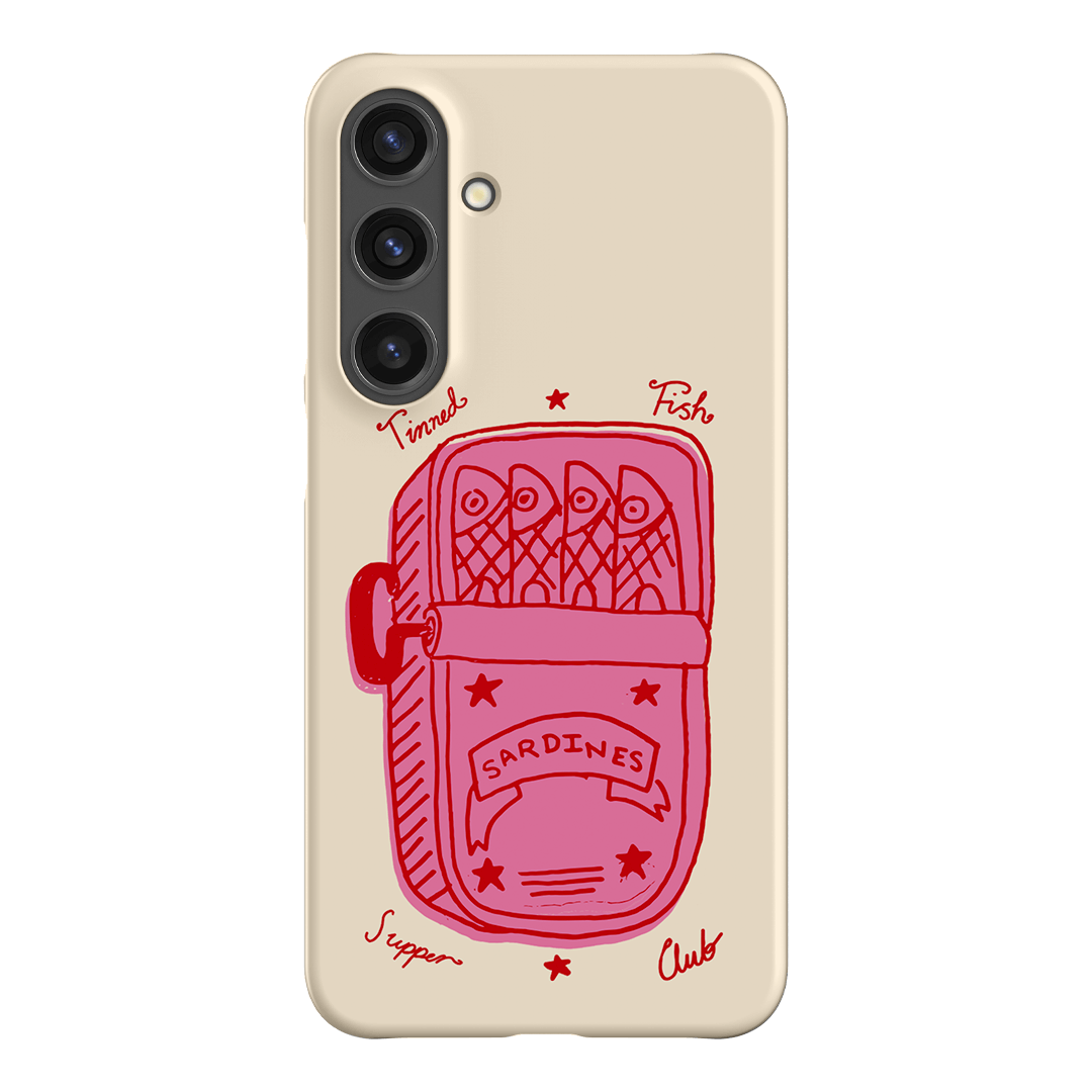 Sardine Social Red Printed Phone Cases Samsung Galaxy S24 Plus / Snap by The Dairy - The Dairy