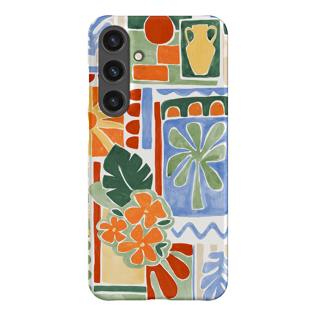 Tropicana Tile Printed Phone Cases Samsung Galaxy S24 Plus / Snap by Charlie Taylor - The Dairy