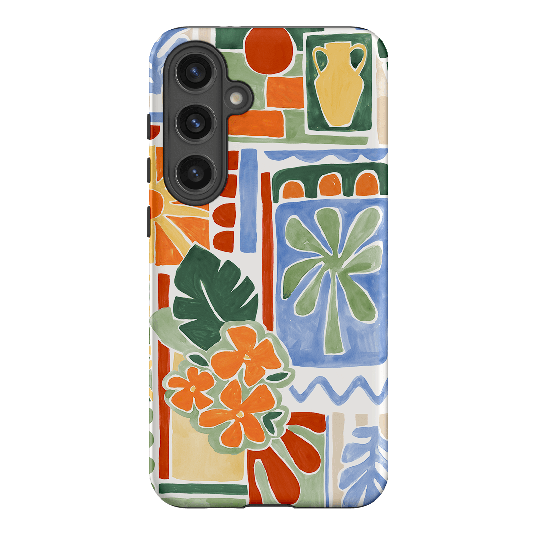 Tropicana Tile Printed Phone Cases Samsung Galaxy S24 Plus / Armoured by Charlie Taylor - The Dairy