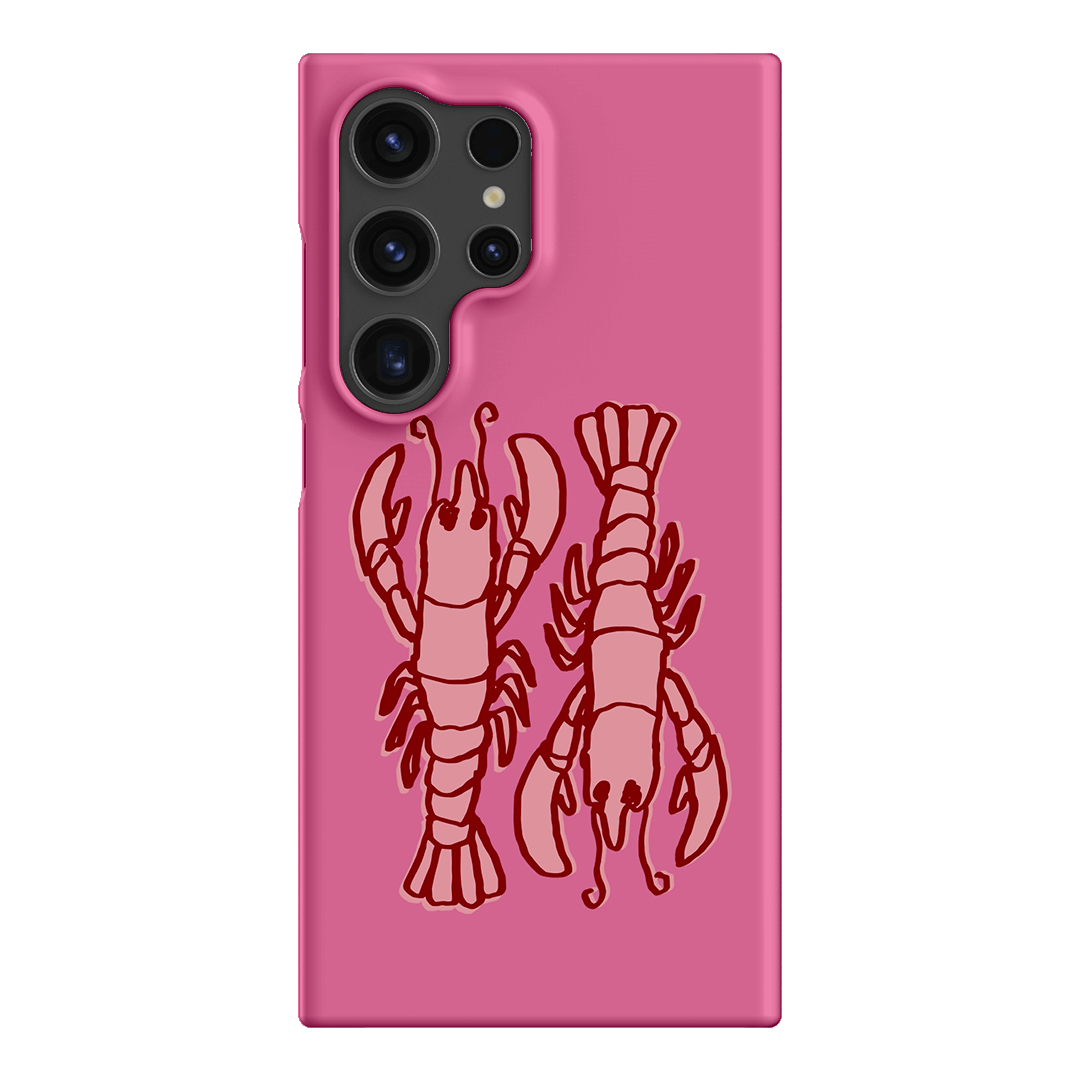 Lobster Love Pink Printed Phone Cases Samsung Galaxy S24 Ultra / Snap by The Dairy - The Dairy