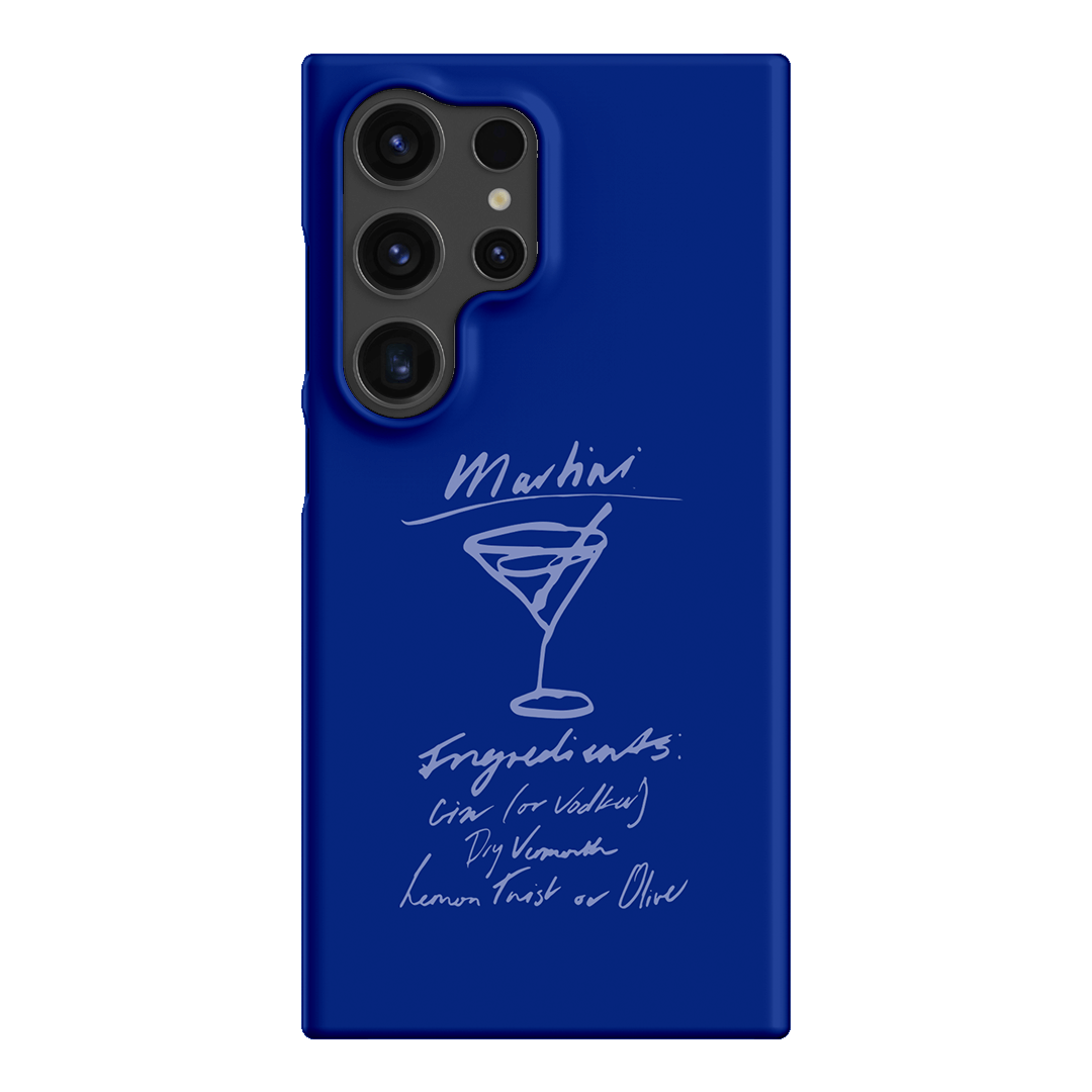 Martini Mood Blue Printed Phone Cases Samsung Galaxy S24 Ultra / Snap by The Dairy - The Dairy