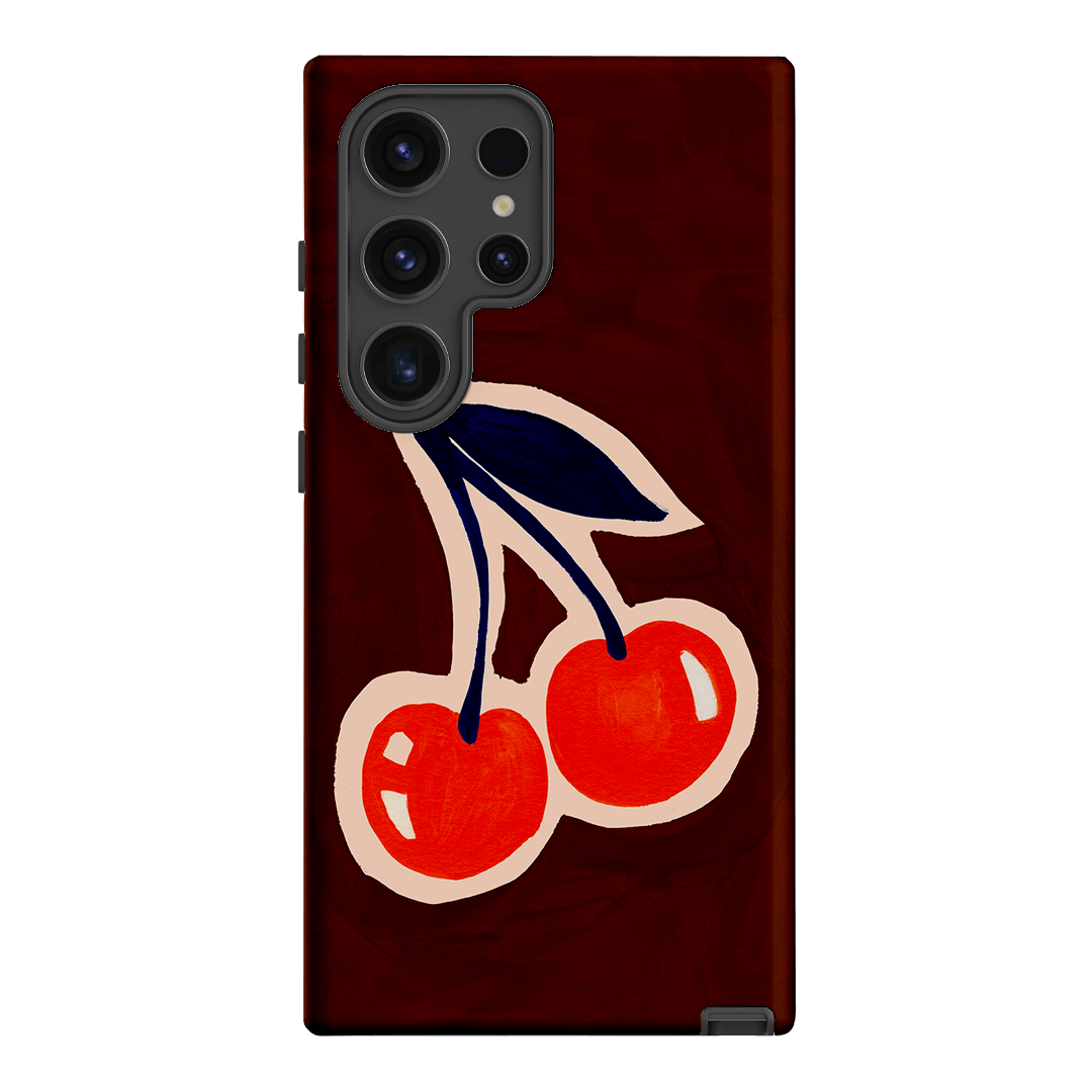 Cherries Printed Phone Cases Samsung Galaxy S24 Ultra / Armoured by Studio Bon - The Dairy