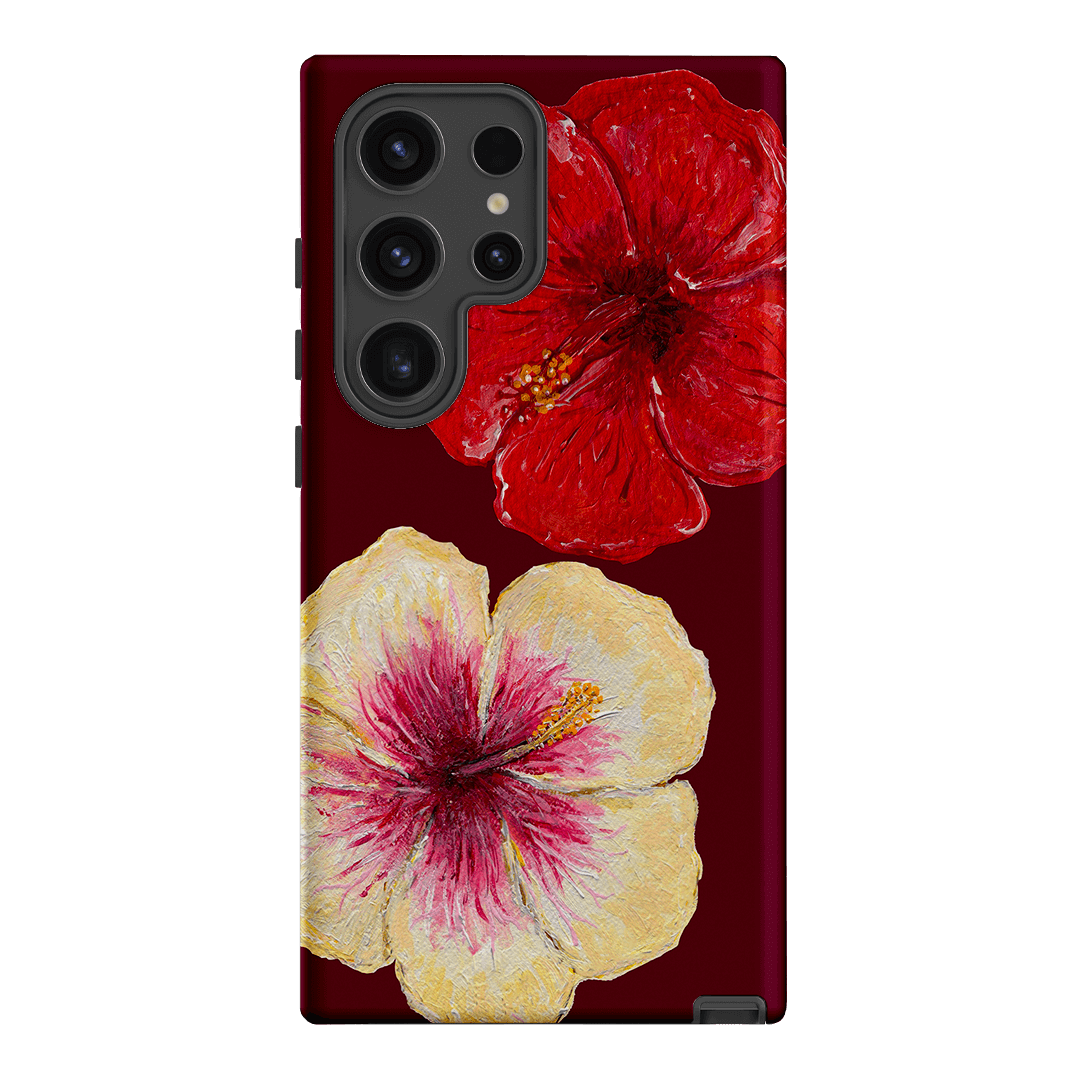 Hibiscus Flower Printed Phone Cases Samsung Galaxy S24 Ultra / Armoured by BG. Studio - The Dairy