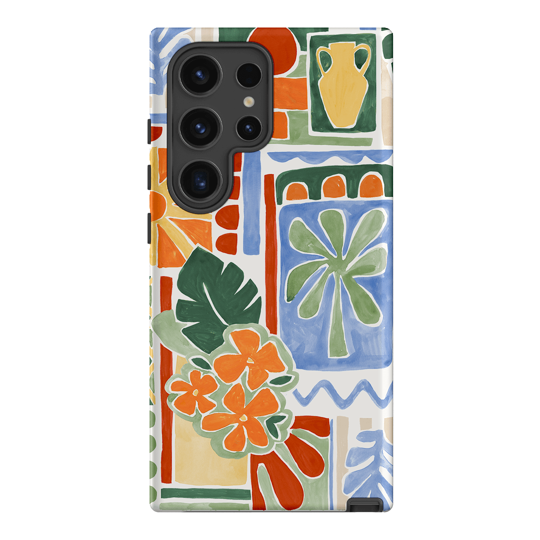 Tropicana Tile Printed Phone Cases Samsung Galaxy S24 Ultra / Armoured by Charlie Taylor - The Dairy