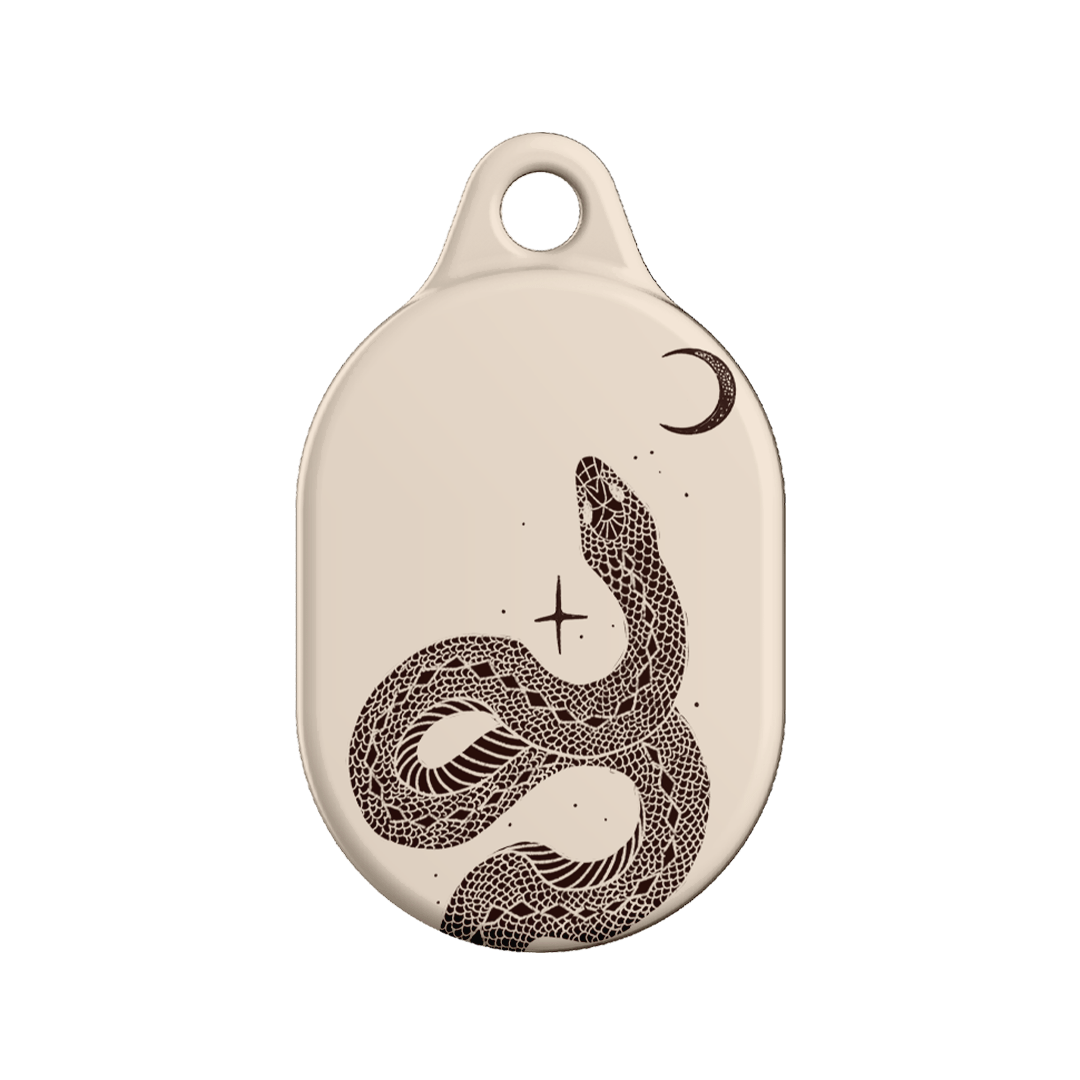 Astro Snake in Cream AirTag Case