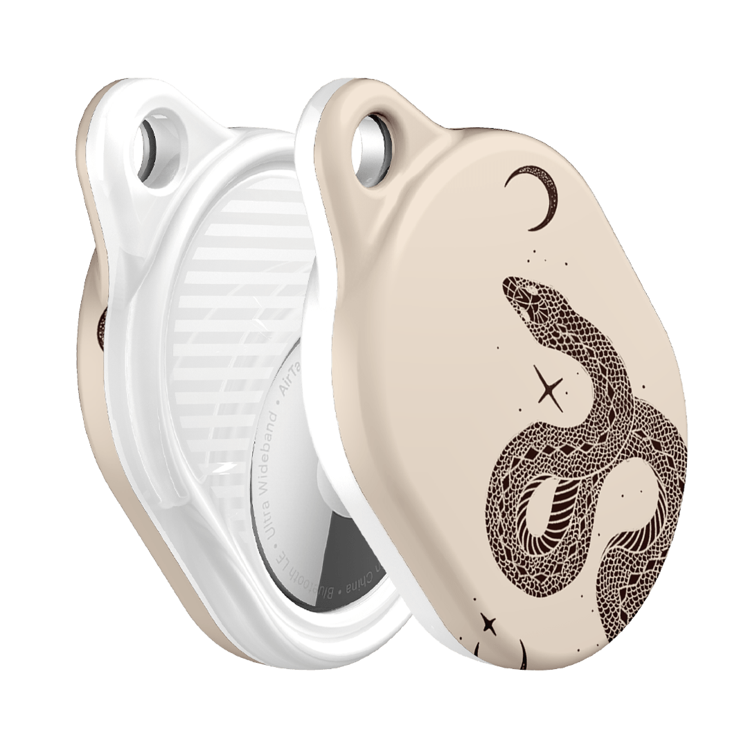 Astro Snake in Cream AirTag Case