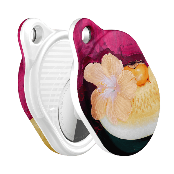 Hibiscus Melon AirTag Case AirTag Case by Nicole Nelius - The Dairy