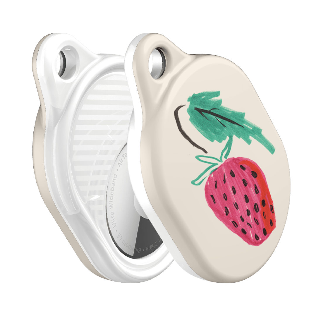 Strawberry AirTag Case AirTag Case by Phthalo Ruth - The Dairy