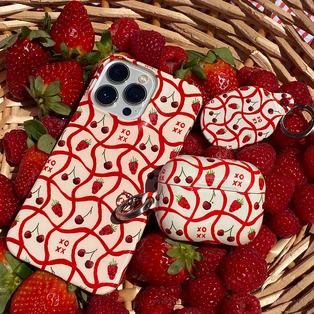 Cherries & Berries Printed Phone Cases by BG. Studio - The Dairy