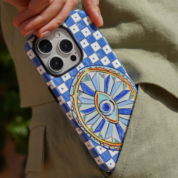 Evil Eye Printed Phone Cases iPhone 16 / Armoured by Fenton & Fenton - The Dairy