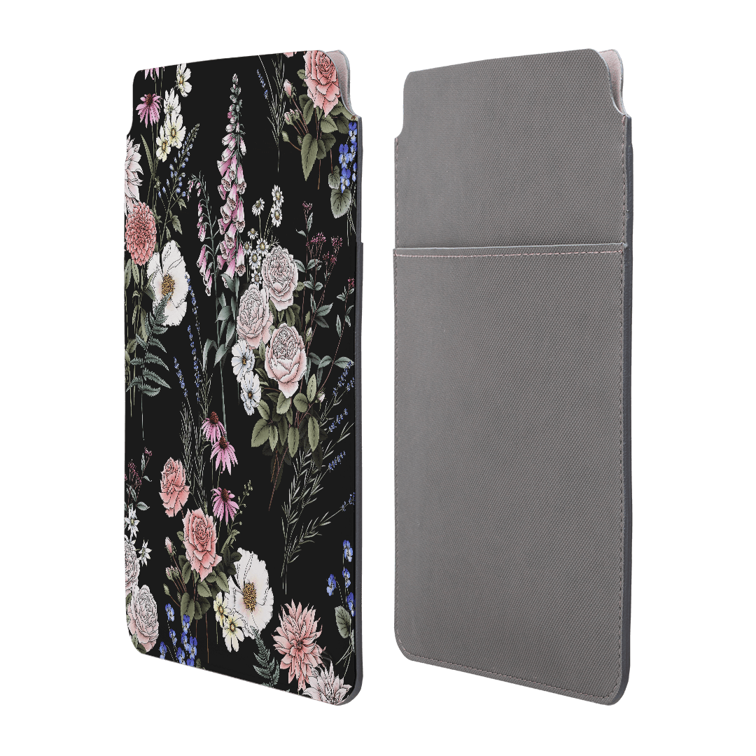 Garden Party Noir Laptop & iPad Sleeve Laptop & Tablet Sleeve by Typoflora - The Dairy