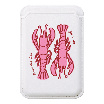 Lobster For Life MagSafe Wallet MagSafe Wallet White by The Dairy - The Dairy