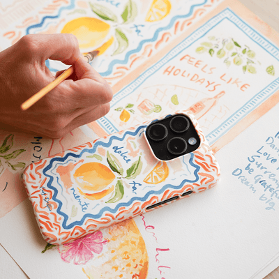Dolce Far Niente Printed Phone Cases iPhone 16 / Armoured by Cass Deller - The Dairy