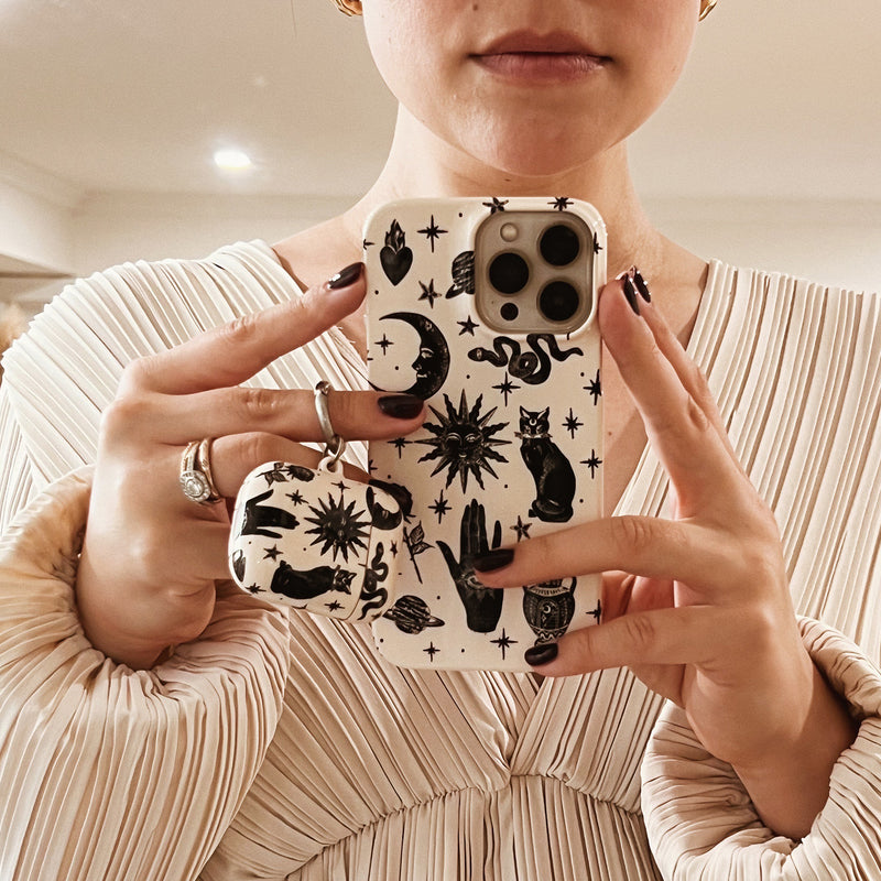 Veronica Tucker's phone cases, with unique and creative designs, exclusively from The Dairy collection