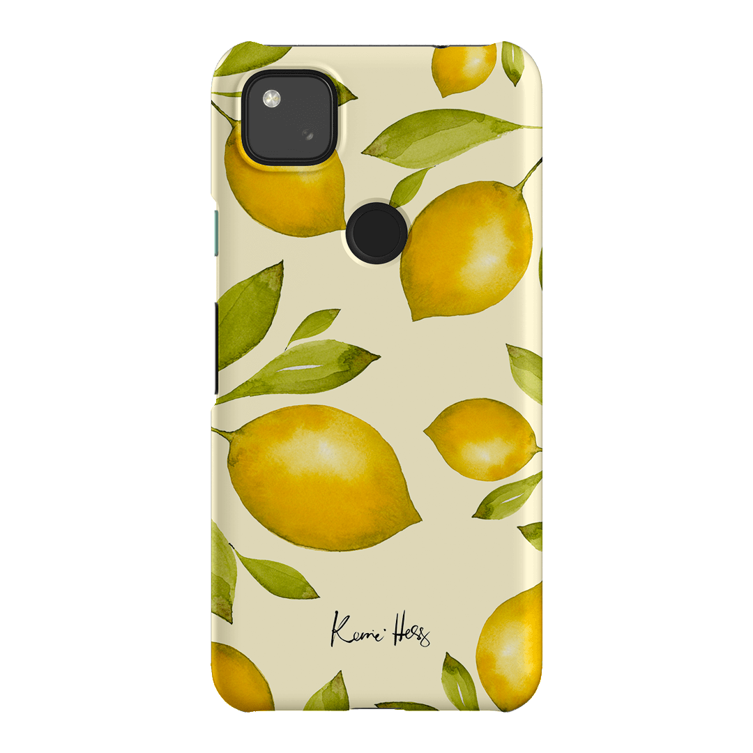 Summer Limone Printed Phone Cases Google Pixel 4A 4G / Snap by Kerrie Hess - The Dairy