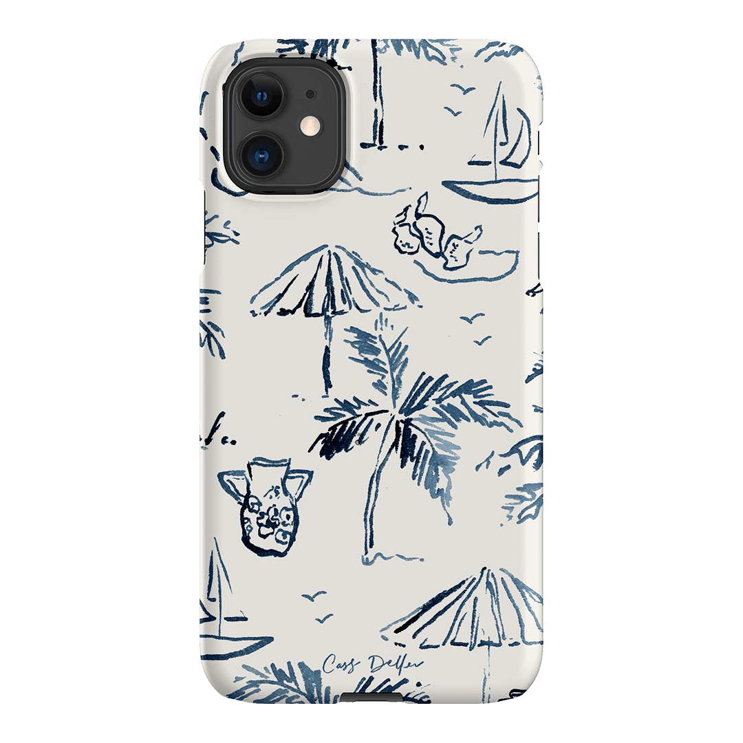 Balmy Blue Printed Phone Cases iPhone 11 / Snap by Cass Deller - The Dairy