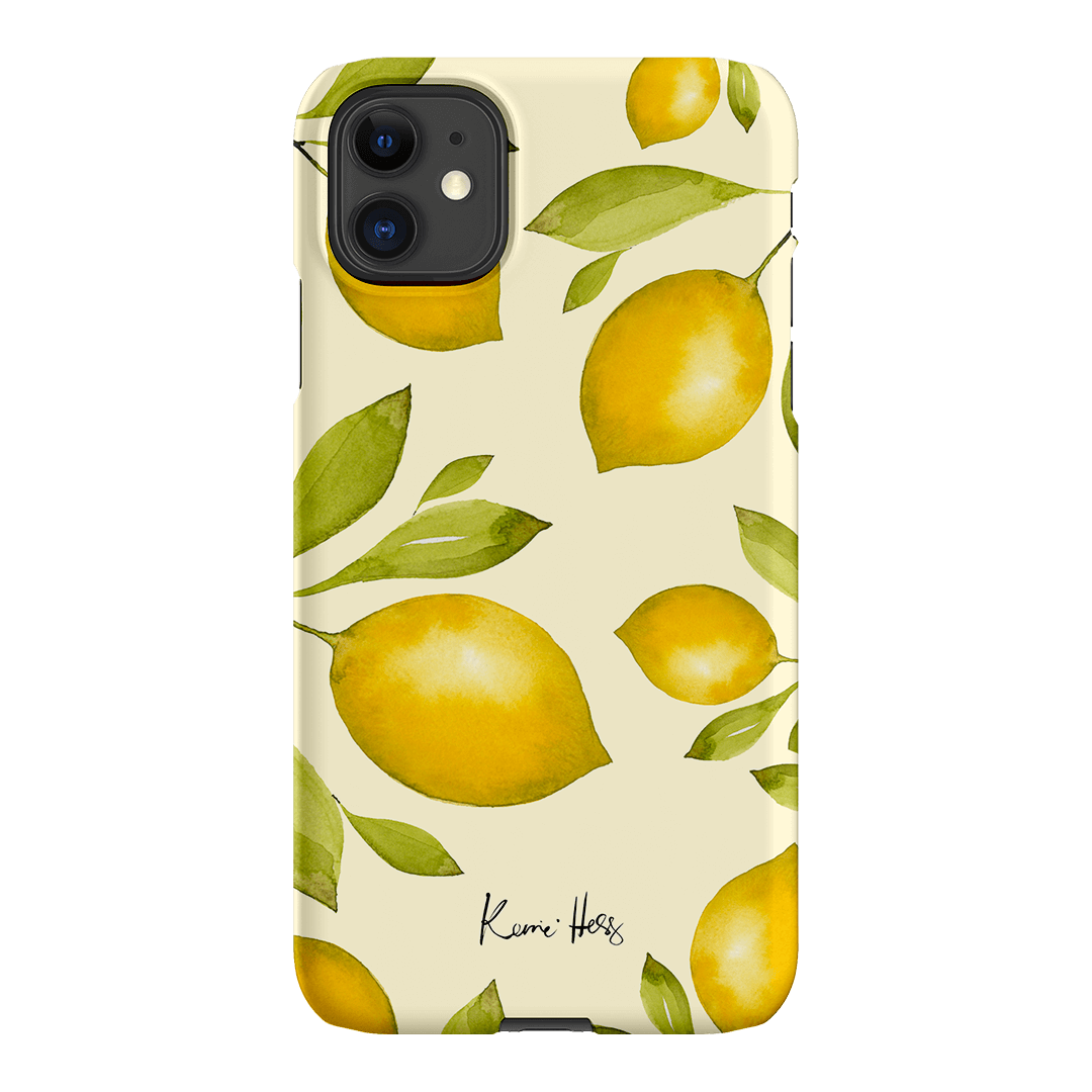 Summer Limone Printed Phone Cases iPhone 11 / Snap by Kerrie Hess - The Dairy