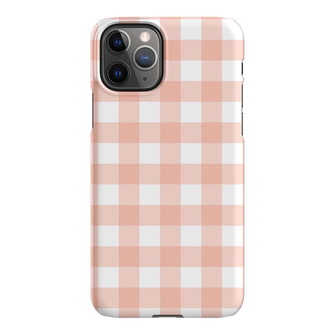 Gingham in Blush Matte Case Matte Phone Cases iPhone 11 Pro / Snap by The Dairy - The Dairy