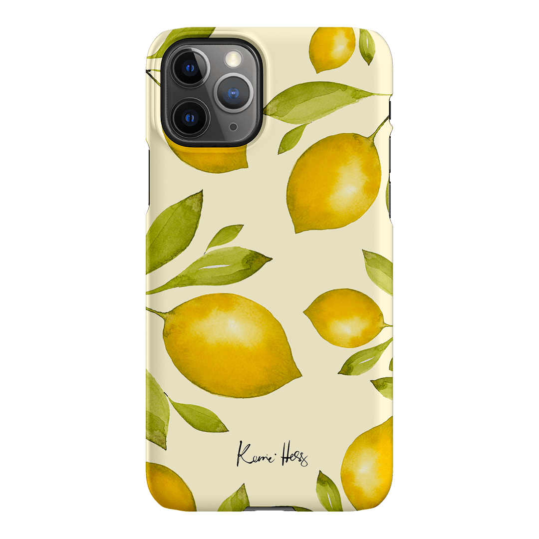 Summer Limone Printed Phone Cases iPhone 11 Pro / Snap by Kerrie Hess - The Dairy